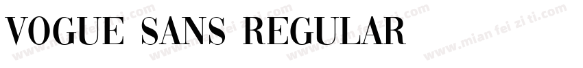 Vogue Sans Regular字体转换